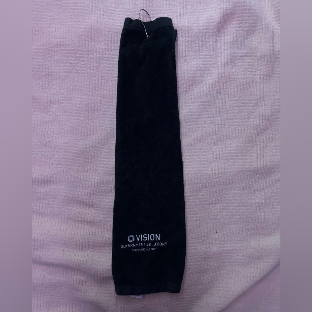 Black Vision golf towel